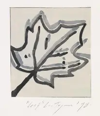 Luc Tuymans, Leaf, 1998, Gouache
