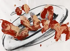Hackfleisch by Dieter Krieg, 1994, Acrylic, sold Oct 2010