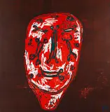 Markus Lüpertz, Männer ohne Frauen - Parsifal, 1990, Woodcut in colours