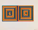 Nach - Fortín de las Flores by Frank Stella, 1967, Silkscreen in colours, sold Oct 2010