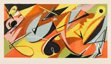 Ernst Wilhelm Nay, Persisches Gedicht, 1949, Lithograph in colours