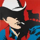 Antonio De Felipe, Vaquero (red), 2001, Acrylic on canvas