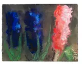 Klaus Fußmann, Blumenstillleben, 1990, Chalks