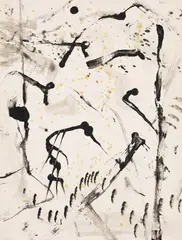 Carl Buchheister, Komposition Ander, 1958, India Ink