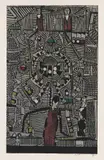 Spieltisch by Horst Janssen, 1961, Woodcut in colours, sold Oct 2010