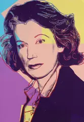 Mildred Scheel by Andy Warhol, 1980, Silkscreen in colours, sold Oct 2010