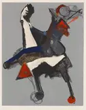 Marino from Shakespeare I, Tafel II by Marino Marini, 1977, Etching and aquatint in colours, sold Oct 2010