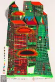 Good morning city by Friedensreich Hundertwasser, 1969, Silkscreen in colours, sold Oct 2010