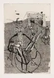 Horst Janssen, Unnütze Spiele, 1958, Etching