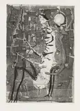 Horst Janssen, Galanterie, 1958, Etching