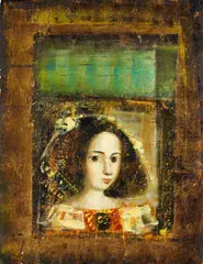 Mädchenporträt by Mersad Berber, 1960, Lithograph in colours, sold Oct 2010