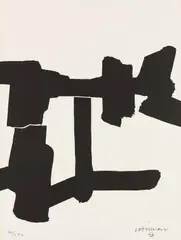 Lévitation I by Eduardo Chillida, 1964, Lithograph, sold Oct 2010