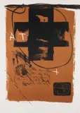 Art 6 '75 by Antoni Tàpies, 1975, Lithograph in colours, sold Oct 2010