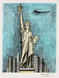 Bernard Buffet, La Statue de la Liberté, 1986, Lithograph in colours