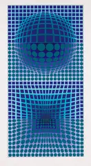 VP-111 by Victor Vasarely, 1972, Silkscreen in colours, sold Oct 2010