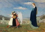 Karl Caspar, Mariens Gang über das Gebirge, 1904, Oil on canvas