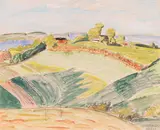 Landschaft in Angeln by Erich Heckel, 1929, Watercolour, sold Oct 2010