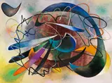 Otto Nebel, Semiserio, 1921, Watercolour