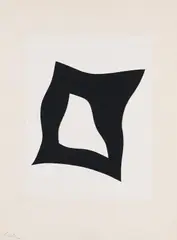 Komposition by Jean Arp, 1962, Collage, sold Oct 2010