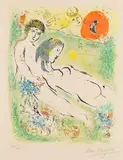 Marc Chagall, Aus: Sur la terre des dieux (Minnerme), 1967, Lithograph in colours