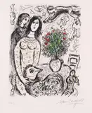 Marc Chagall, L'Intérieur, 1978, Lithograph in colours