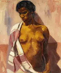Willy (Wilhelm Georg) Graba, Tunis, 1926, Oil on canvas