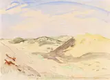 Dünenlandschaft by Erich Heckel, 1949, Watercolour, sold Oct 2010
