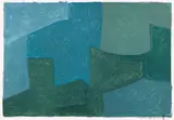 Composition bleue et verte by Serge Poliakoff, 1966, Lithograph in colours, sold Oct 2010