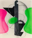 Man Ray, Aerograph, 1970, Silkscreen in colours