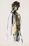Emil Nolde, In Reisetracht, 1907, Lithograph in colours