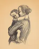 Käthe Kollwitz, Mutter mit Jungen