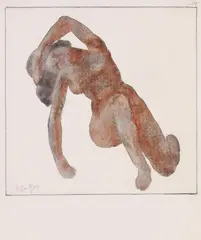 Bernhard Hoetger, Weiblicher Akt, 1912, Watercolour
