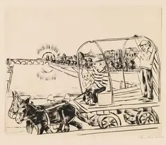 Der Morgen by Max Beckmann, 1923, Drypoint, sold Oct 2010