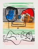 Le Corbusier, Aus: Unité, 1965, Etching and aquatint in colours