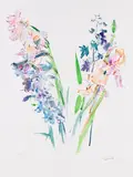 Lilien und Rittersporn by Oskar Kokoschka, 1967, Photolithograph, sold Oct 2010