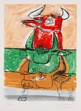Le Corbusier, Aus: Unité, 1965, Etching and aquatint in colours
