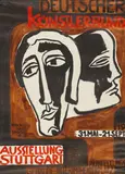 Karl Schmidt-Rottluff, Plakat für die Ausstellung des Deutschen Künstlerbundes in Stuttgart