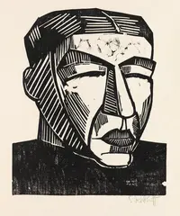 Mutter by Karl Schmidt-Rottluff, 1916, Woodcut, sold Oct 2010