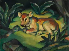 Kälbchen by Harold Bengen, 1923, Oil on cardboard, sold Oct 2010