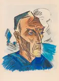 Max Pechstein, Männerkopf, 1923, Lithograph