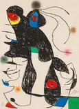 Joan Miró, Paroles Peintes V, 1975, Etching and aquatint in colours