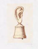 René Magritte, La Leçon de Musique, 1968, Etching in colours
