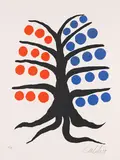 Alexander Calder, Tree, 1970, Lithograph in colours