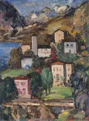 Walter Helbig, Am Lago Maggiore 2, 1934, Oil on panel