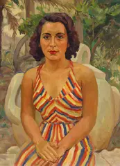 Josef Reichardt, Frauenporträt, 1938, Oil on canvas