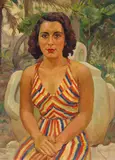 Josef Reichardt, Frauenporträt, 1938, Oil on canvas
