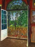 Richard Pietzsch, Mein Atelierfenster im Asamschlössl, 1931, Oil on canvas