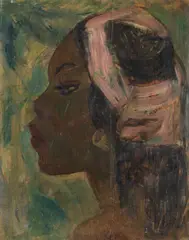 Wolf Röhricht, Afrikanerin, 1920, Oil on panel