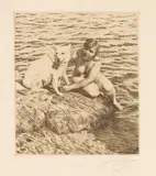 Anders Zorn, Sappo, 1917, Etching