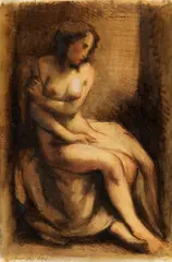 Bruno Paul Seener, Weiblicher Akt, 1935, Chalks